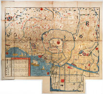 Mansei oedo ezu (Pocket Map of Edo) 