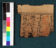 Papyrus Fragment with Hieroglyphics