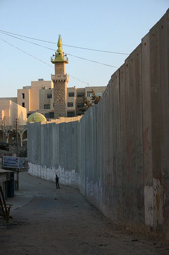 The Wall in a West Bank town