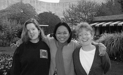Cecilia Brady, Mirla Agnir, and Ellen Hertzman, all '85