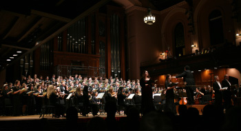 The musical union performs with the Oberlin Orchestra