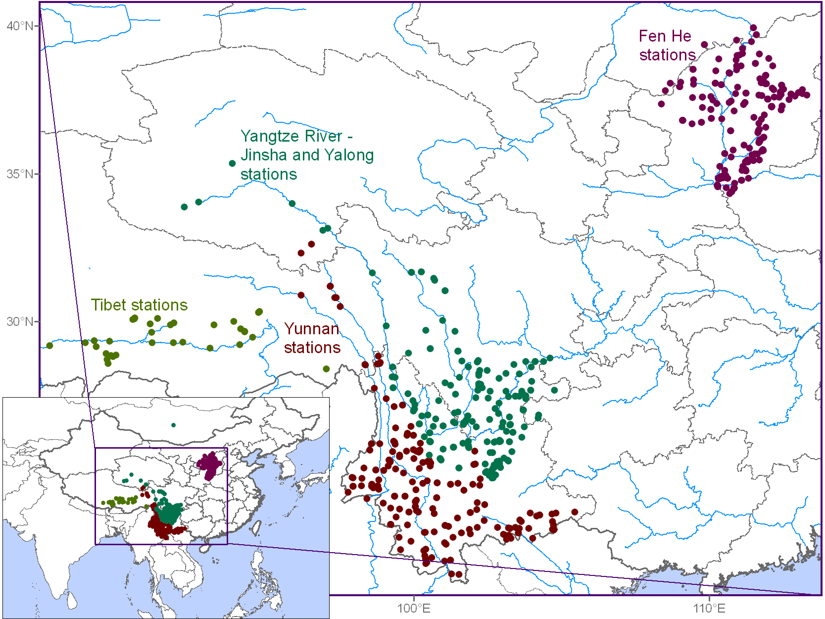 Chinese Hydrology Data Project | Stations