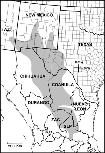 chihuahuan desert map