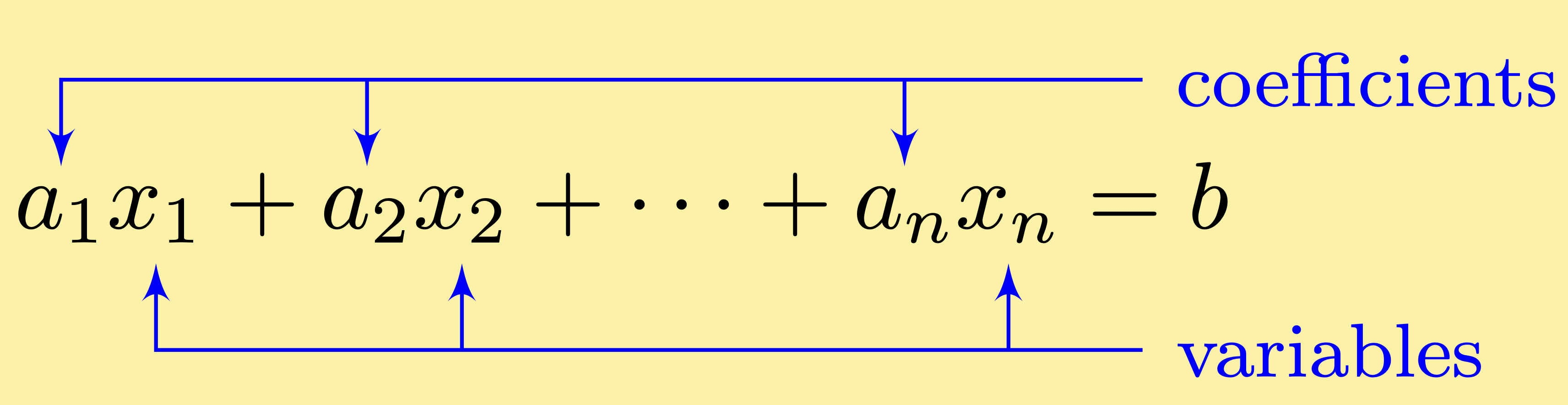 linear algebra linear equation