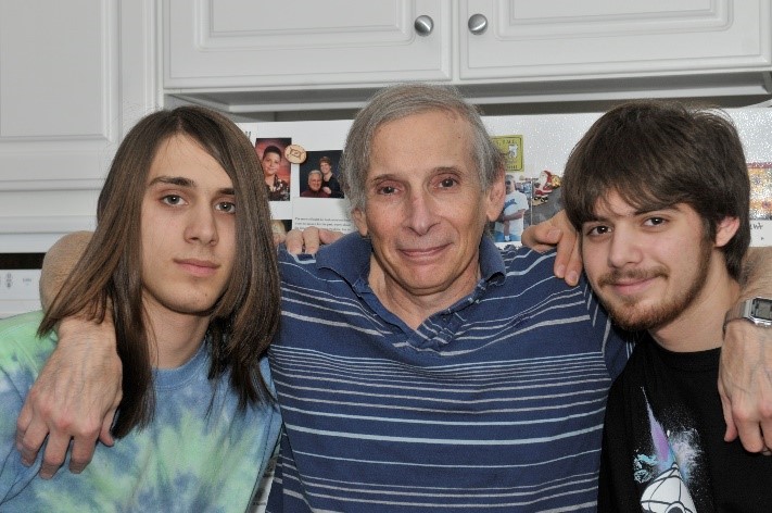 photo of Ed Berger and nephews Ali and Jeff Berger