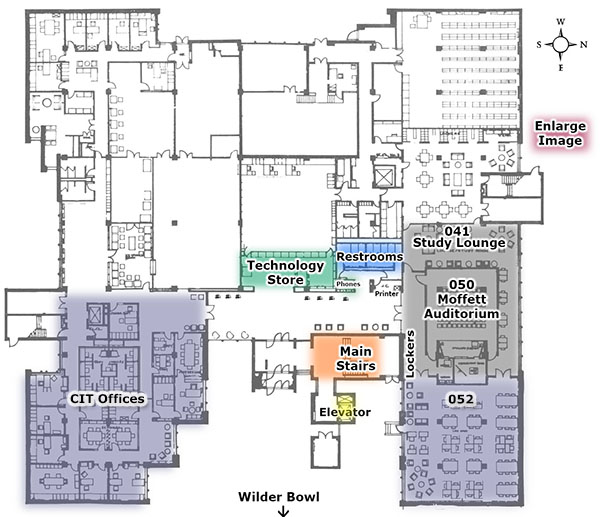 Map: Mudd Library A-Level