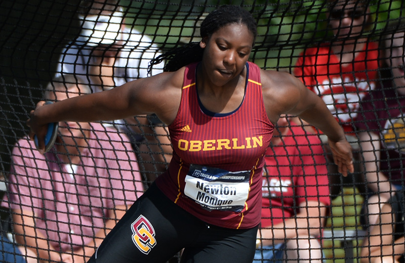 Discus player just before the throw.