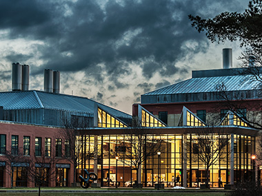 Dramatic dusky clouds over the Science Center.