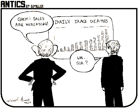 Antics editorial cartoon by Garrett Miller