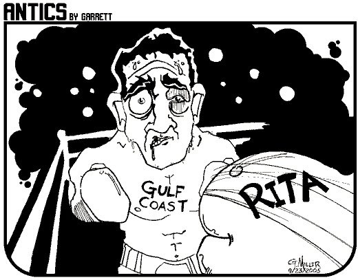 Antics editorial cartoon by Garrett Miller