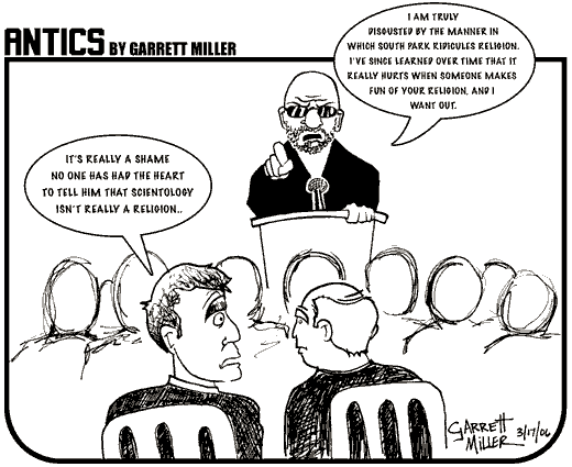 Antics editorial cartoon by Garrett Miller