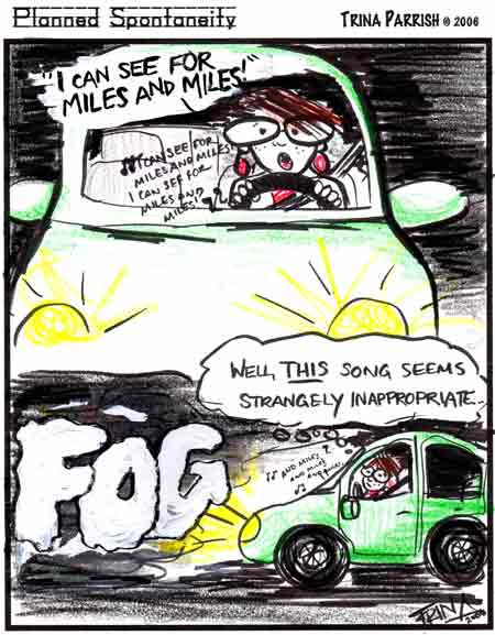 Planned Spontaneity editorial cartoon by Trina Parrish