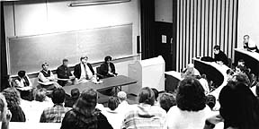 students and faculty meet to discuss BDSM