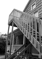 Second-story staircase