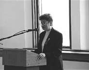 Image of Charlotte Pierce Baker speaking