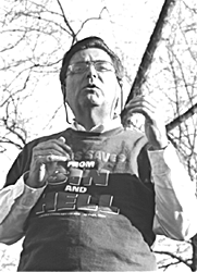 Photo of Brother Jed on campus this week