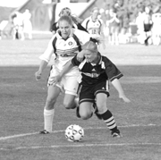 Photo of the women's soccer game