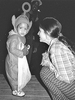 Photo of child in a Halloween costume