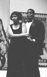 Photo of couple from the play The Colored Museum