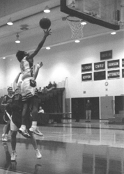 Photo of women's basketball game