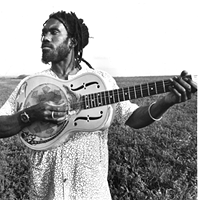 Photo of blues musician Corey Harris